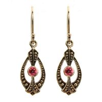 Oxidized 9ct Yellow Gold, Natural Ruby