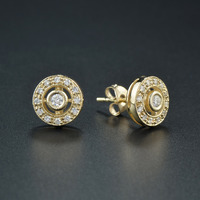 9K Yellow Gold, Natural Diamonds