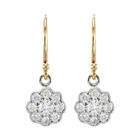 9ct White and Yellow gold, Natural Diamonds