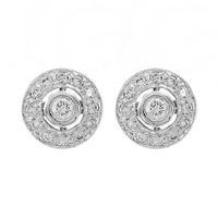 Sterling silver and CZ 