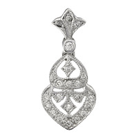 9ct White gold, Natural Diamond